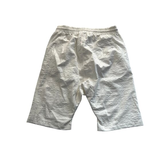 Les Benjamins Drawstring Shorts in White - Picture 6 of 8